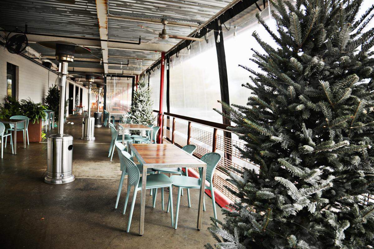 Hummingbird in Raleigh has added tents and heaters to its outdoor seating to accommodate guests in the cold months ahead.