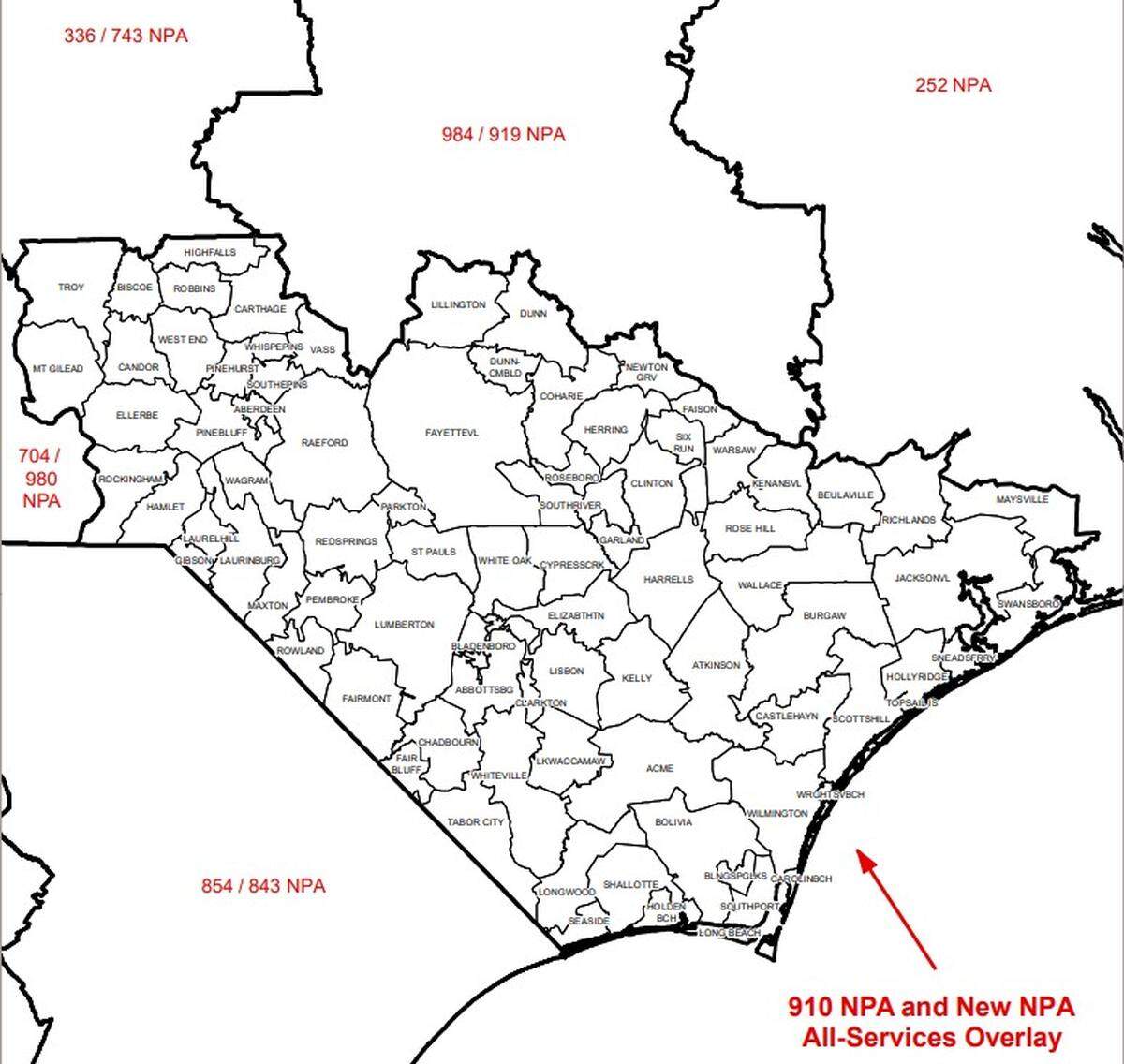 A new area code is coming to parts of southeastern North Carolina, meaning new customers will receive a 472 phone number instead of the familiar 910 in the coming years.
