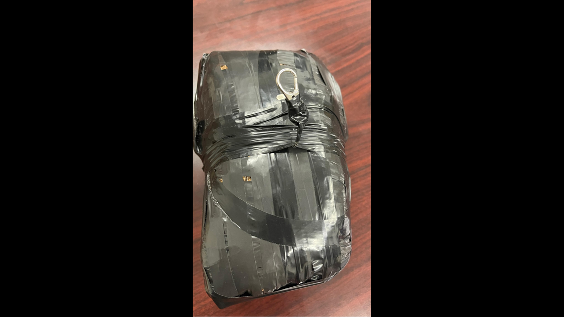 A drone headed for a prison dropped off a package of drugs at a nearby school instead, Virginia officials said.