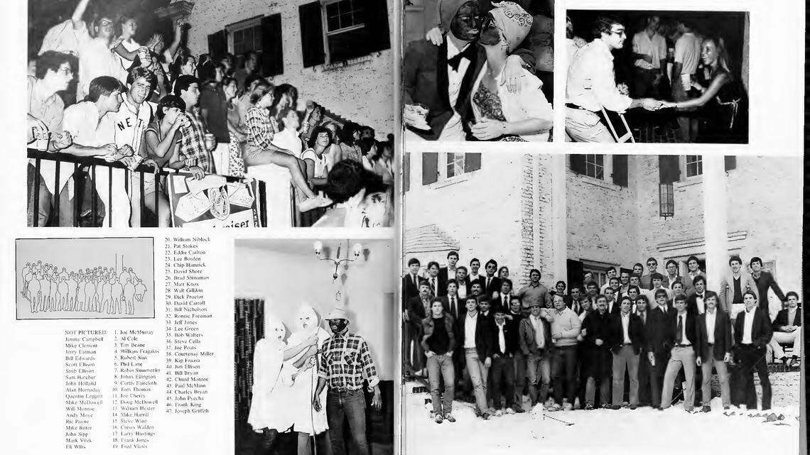 The Chi Phi fraternity pages in the 1979 UNC yearbook, Yackety Yack.