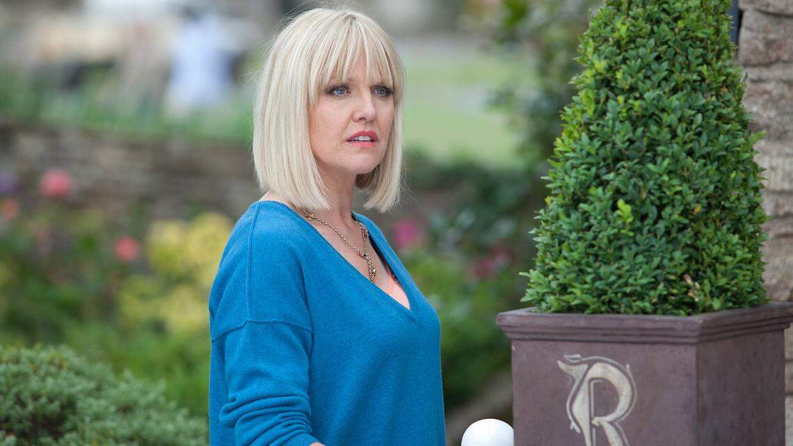 Ashley Jensen in the Acorn TV mystery series "Agatha Raisin."