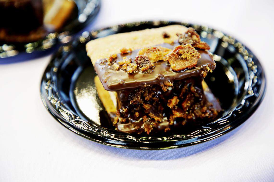 La Farm Bakery’s Candied Bacon S’more at the 2018 State Fair Food on Monday, Oct. 8, 2018.