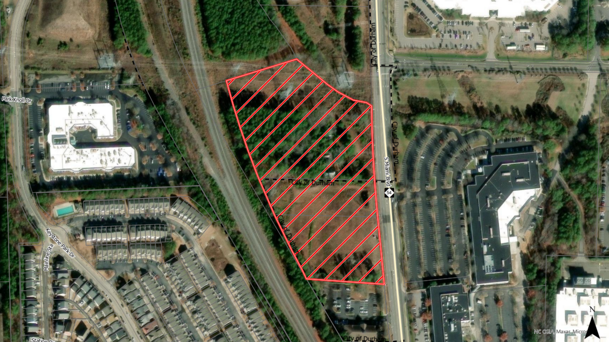 Land owned by H.M. Partners will be annexed into the Durham city limits to allow for 432-apartment development. The location is 5802 S. Miami Blvd.