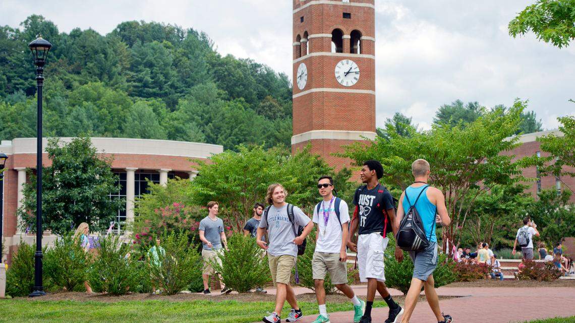 Alumni Tower at Western Carolina University in Cullowhee, NC.