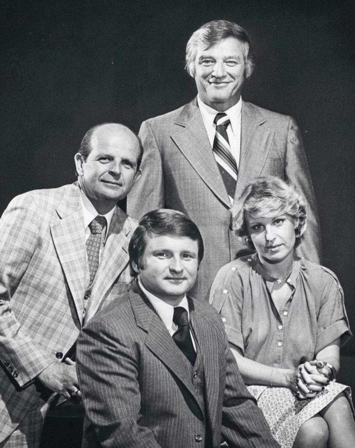 WRAL anchor team in the late 70s - early 80s of Bob DeBardelaben, Rich Brenner, Charlie Gaddy and Bobbie Battista.