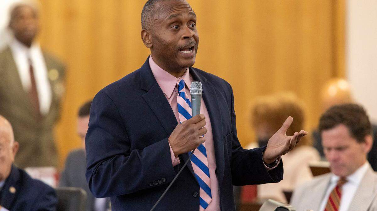House Democratic Leader Robert Reives, pictured here in a file photo during a June legislative session, is calling for an end to “demonizing” public education.