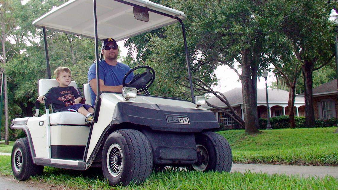 Police in Wake Forest are reminding residents that town streets are no place for golf carts like this one.