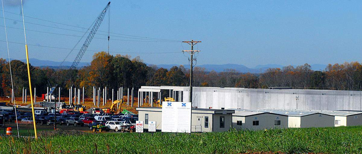 Construction was under way on the $1 billion Apple data center site in Maiden in this 2009 file photo.
