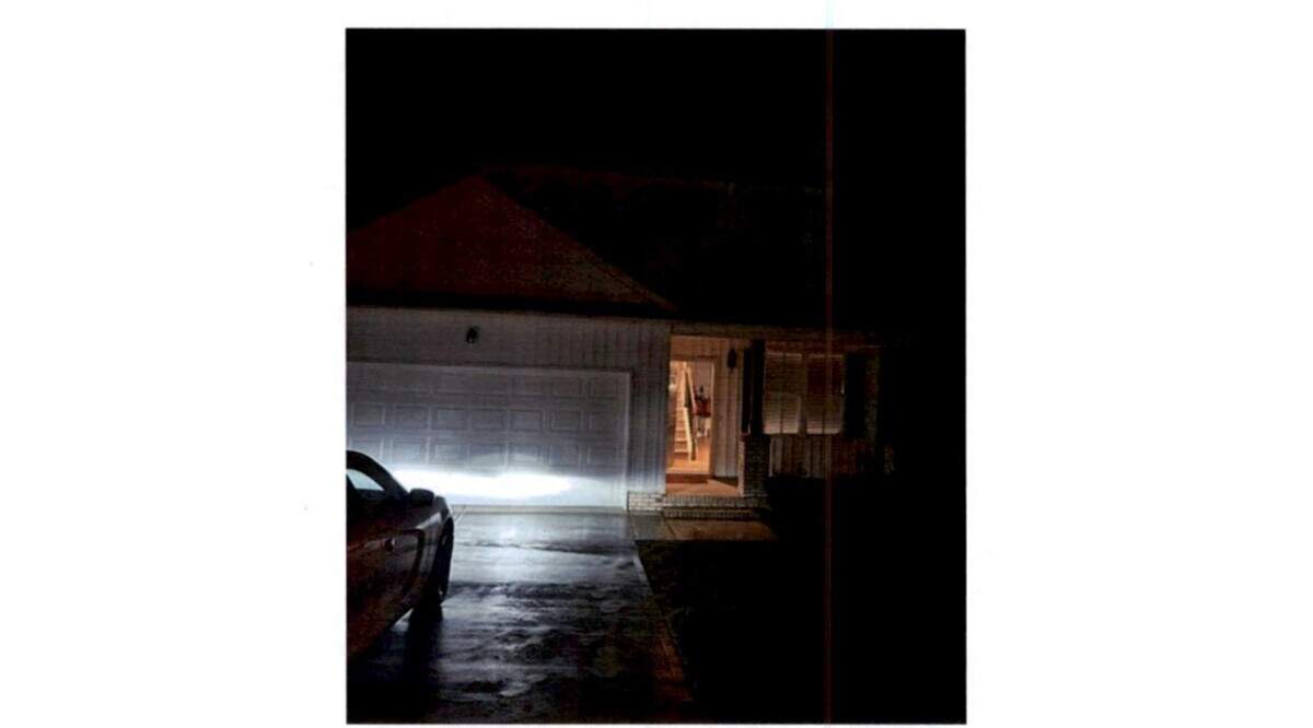 A screenshot of Wellington Dickens’ home embedded in Johnston County Sheriff’s Office search warrants.