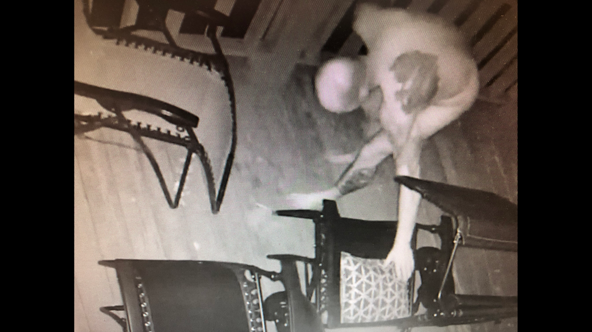 A man was caught loitering naked on porches in western North Carolina.