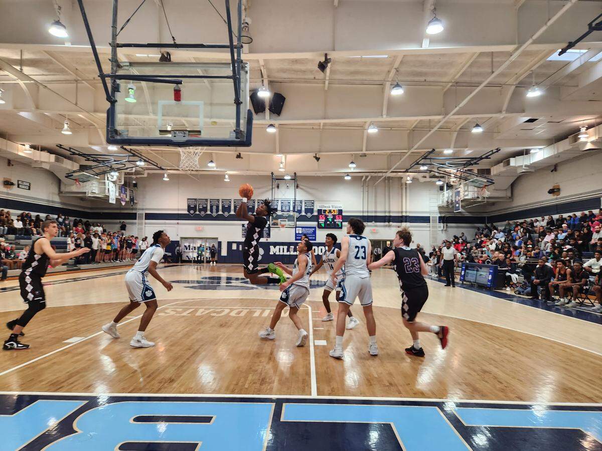 Milbrook High and Jordan High faced each other in a basketball playoff on Saturday. A teen was found with an AR-15 rifle at a Millbrook High basketball game on Thursday in Raleigh. A gun was found at Jordan High in Durham on Friday.