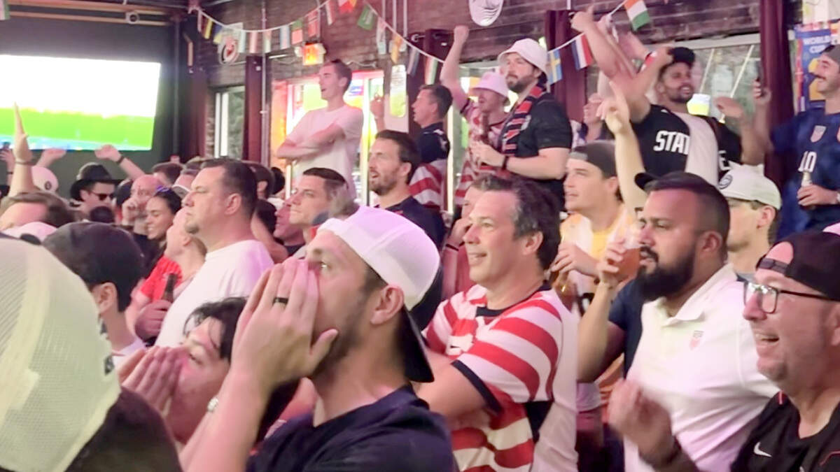 Fans gathered at Ole Sports Bar in downtown Raleigh to watch the United States’ game against Bosnia and Herzegovina in the FIFA World Cup Round of 32 match Wednesday, July 1, 2026.