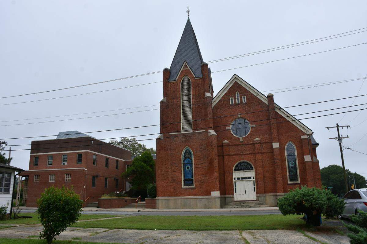 St. Joseph’s AME Church at 804 Fayetteville Street is the second oldest church in Durham and the only African American church in the city with its historic sanctuary intact.