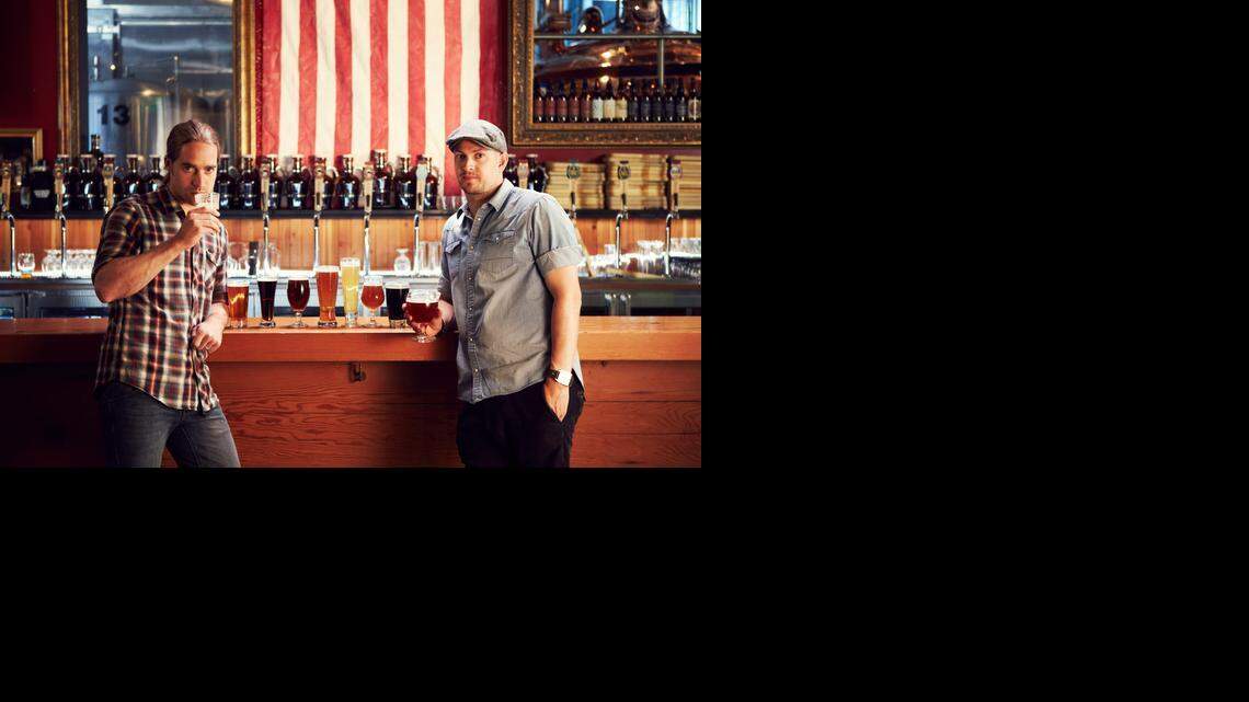 Martin Dickie, left, and James Watt of Brew Dogs.
