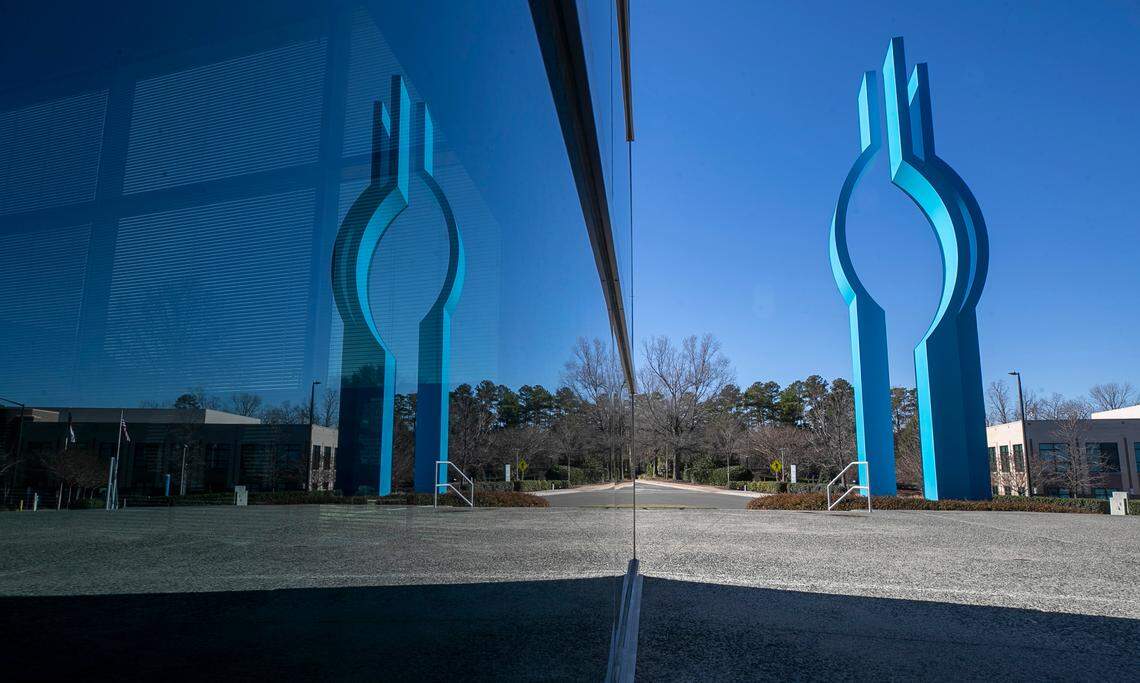 The Blue Cross Blue Shield of North Carolina campus on University Drive in Durham, N.C. on Friday, January 6, 2023.