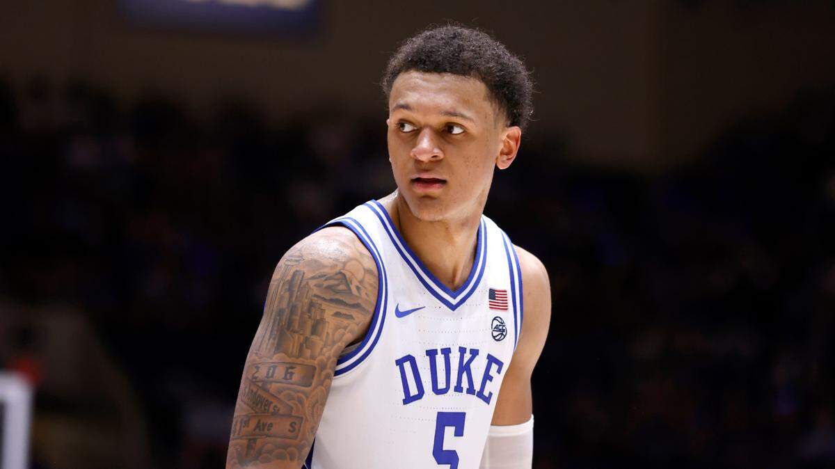 Duke’s Paolo Banchero (5) plays during the scrimmage during Countdown to Craziness at Cameron Indoor Stadium in Durham, N.C., Friday, October 15, 2021.