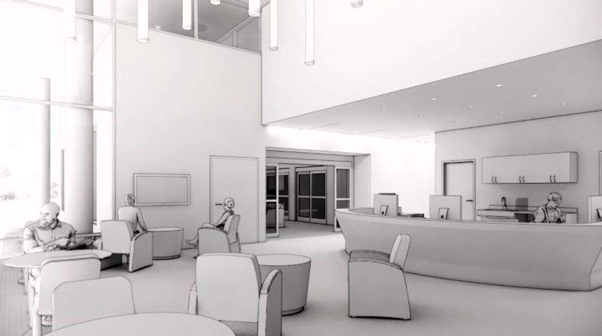 Plans for the Orange County Crisis Diversion Facility include a community wing with a peer living room and resource center, where clients can talk, read, use a computer, work on their recovery, and access services.