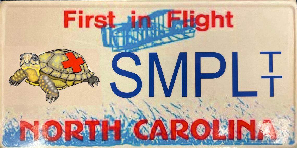 Photo courtesy of the N.C. State Turtle Rescue Team, a student-run wildlife rehabilitation center. The team is giving away 300 free specialty license plates to raise awareness and money for the center.