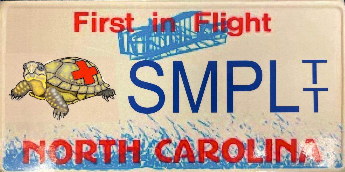 Photo courtesy of the N.C. State Turtle Rescue Team, a student-run wildlife rehabilitation center. The team is giving away 300 free specialty license plates to raise awareness and money for the center.