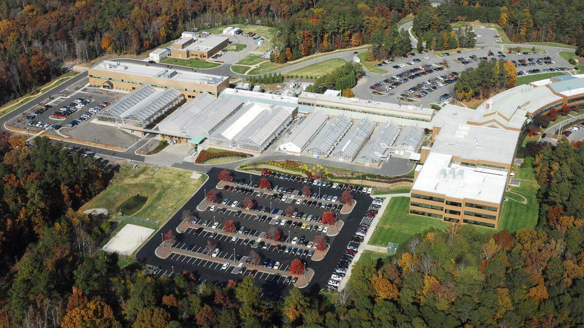 BASF’s acquisition of key portions of Bayer’s ag-science business adds to a company presence in RTP anchored by this facility on Davis Drive.