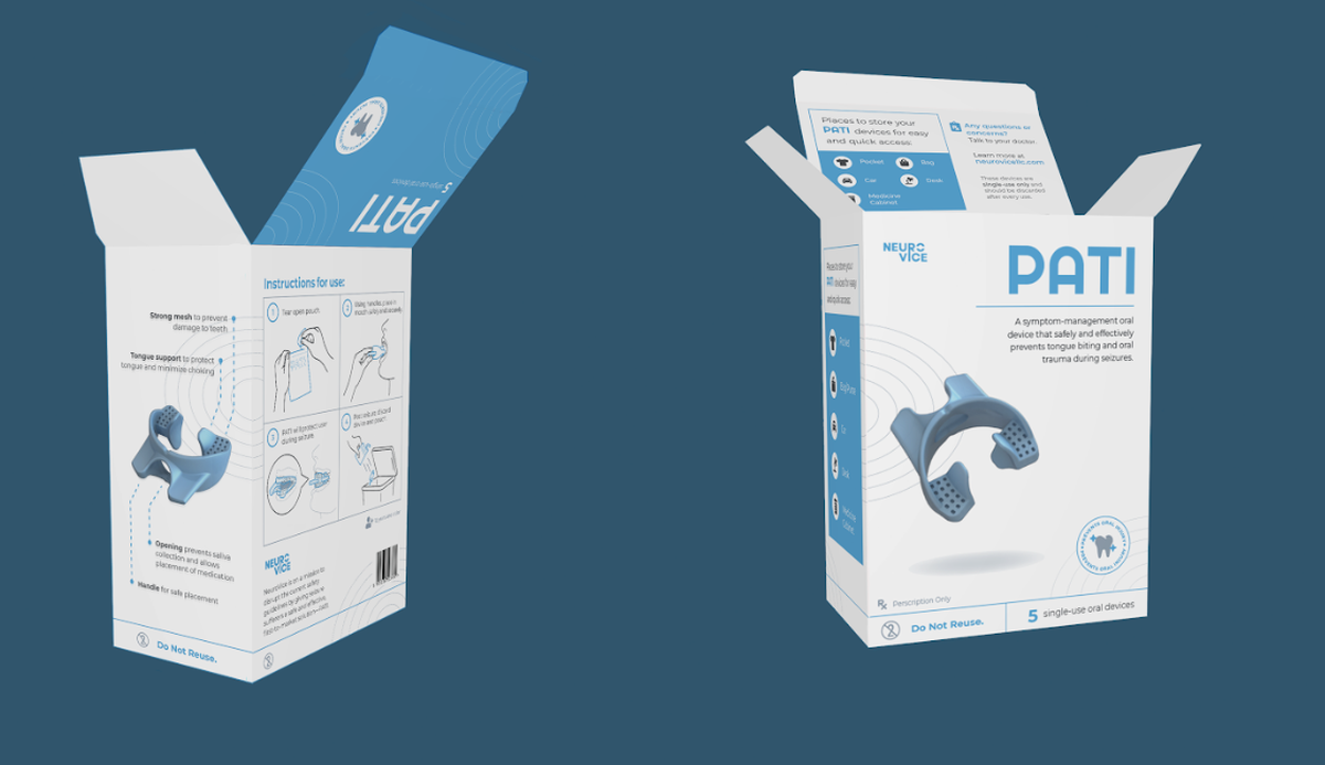 Cary-based startup NeuroVice, founded by Ashlyn Sanders, has developed a single-use, disposable oral device called PATI (protector against tongue injury).