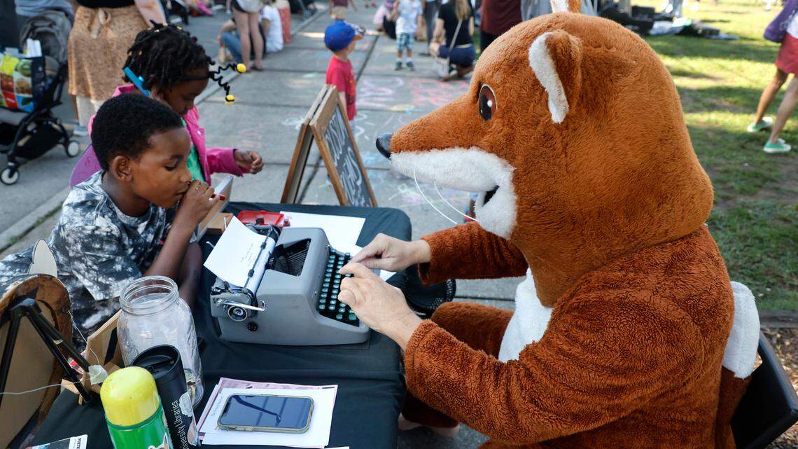 Sly artist in a fox suit approaches 45,000 poems, all off the top of his furry head