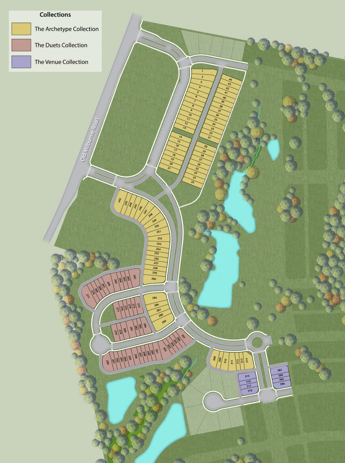 A site map of Allen Park