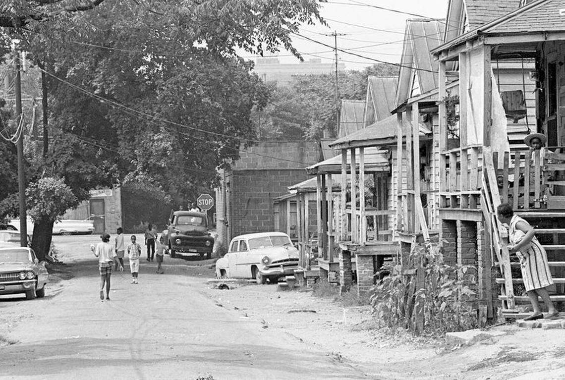 Fourth Ward streets before urban renewal in the early 1970s.