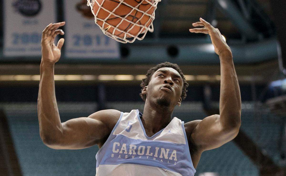 North Carolina’s Nassir Little (5) during the Tar Heels’ practice on Tuesday, October 9, 2018 at the Smith Center in Chapel Hill, N.C.