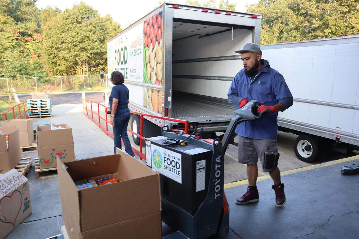 The Inter-Faith Food Shuttle, along with the Food Bank of Central & Eastern North Carolina, regularly pick ups leftover food from grocery stores at the end of the day in and around the Triangle.