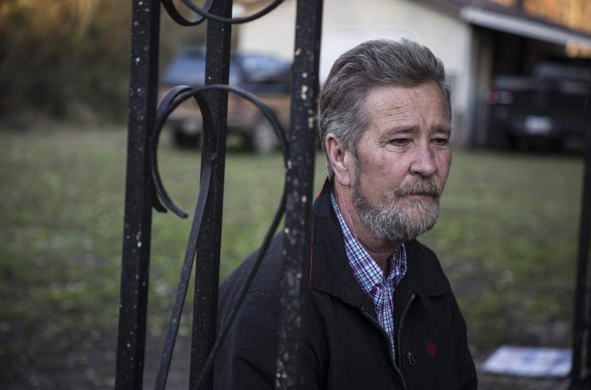 Leslie McCrae Dowless poses for a portrait outside of his home in Bladenboro, NC. on Wednesday, Dec. 5, 2018. Dowless is suspected of committing absentee ballot voter fraud in the congressional race between republican Mark Harris and democrat Dan McCready for NC’s 9th district.