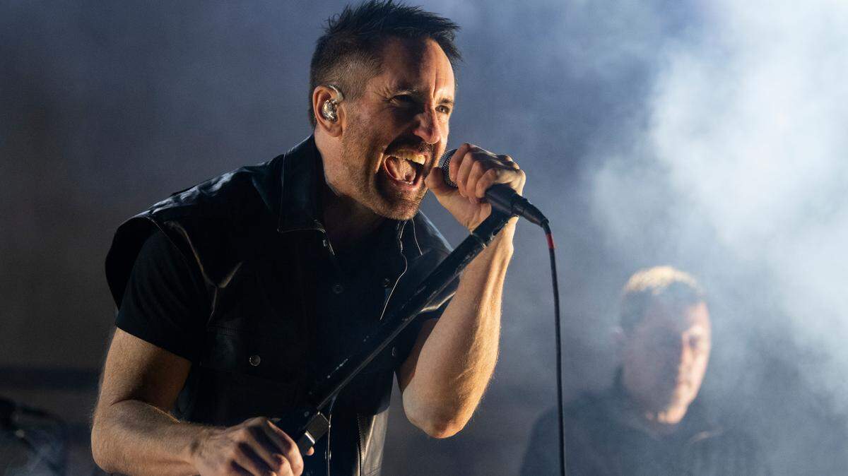 Trent Reznor and Nine Inch Nails open their 2022 U.S. tour at Raleigh, N.C.’s Red Hat Amphitheater, Thursday night, April 28, 2022.