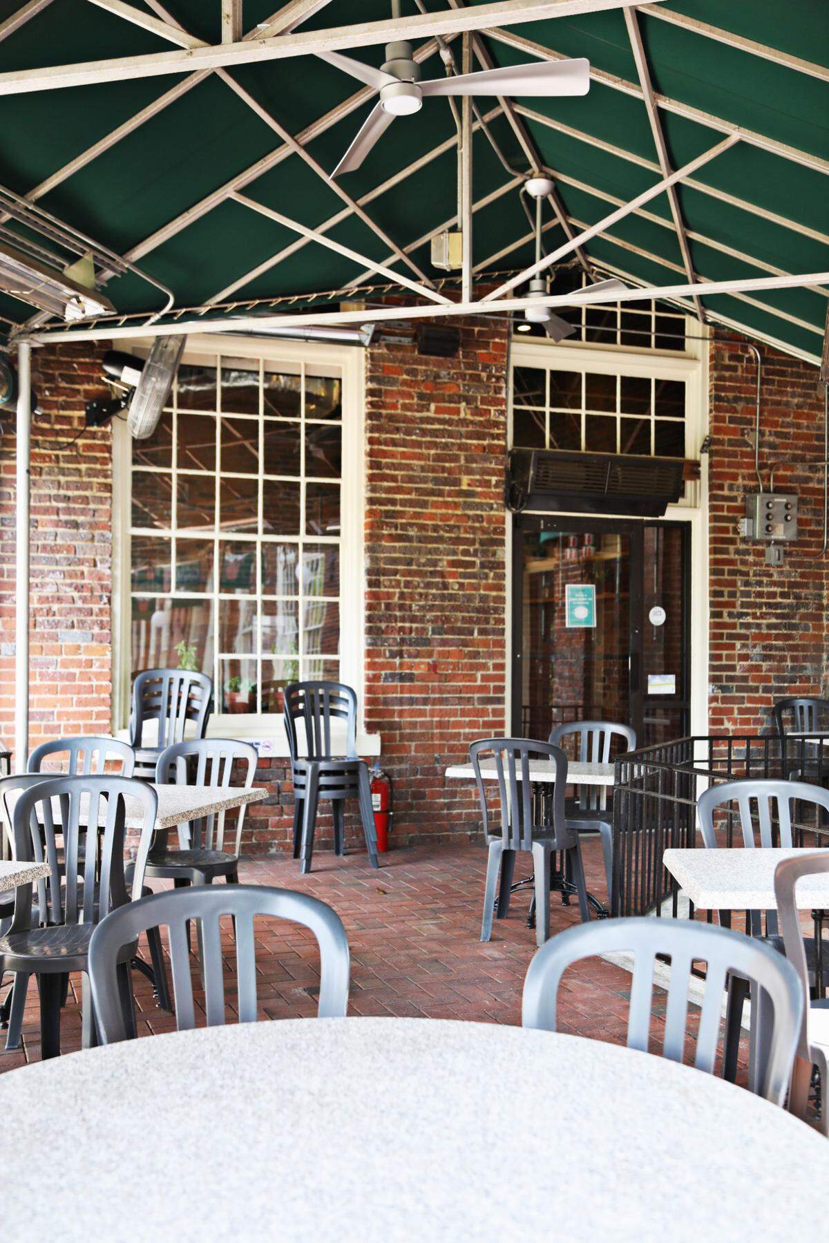 Grata Cafe is opening in the former Elmo’s Diner space in Carrboro soon. It is pictured here on Monday, Aug. 2, 2021.