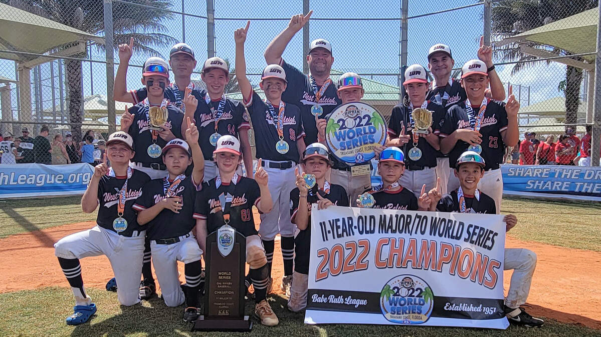 The West Raleigh 11-and-under baseball team won the Cal Ripken World Series