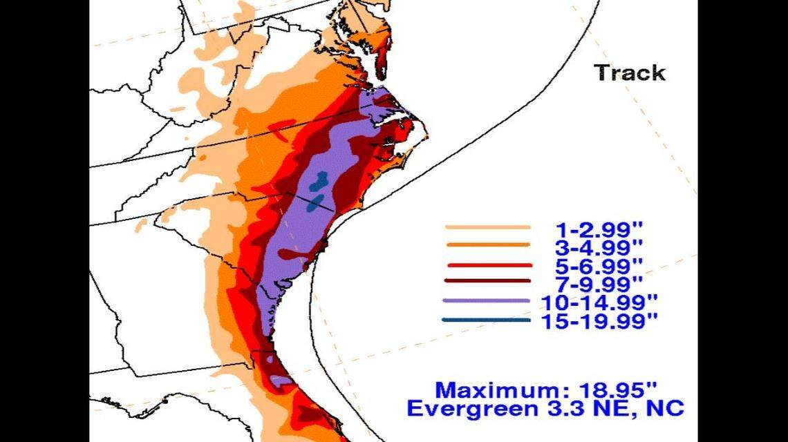 Hurricane Matthew brought torrential rain to the Carolinas in October 2016.