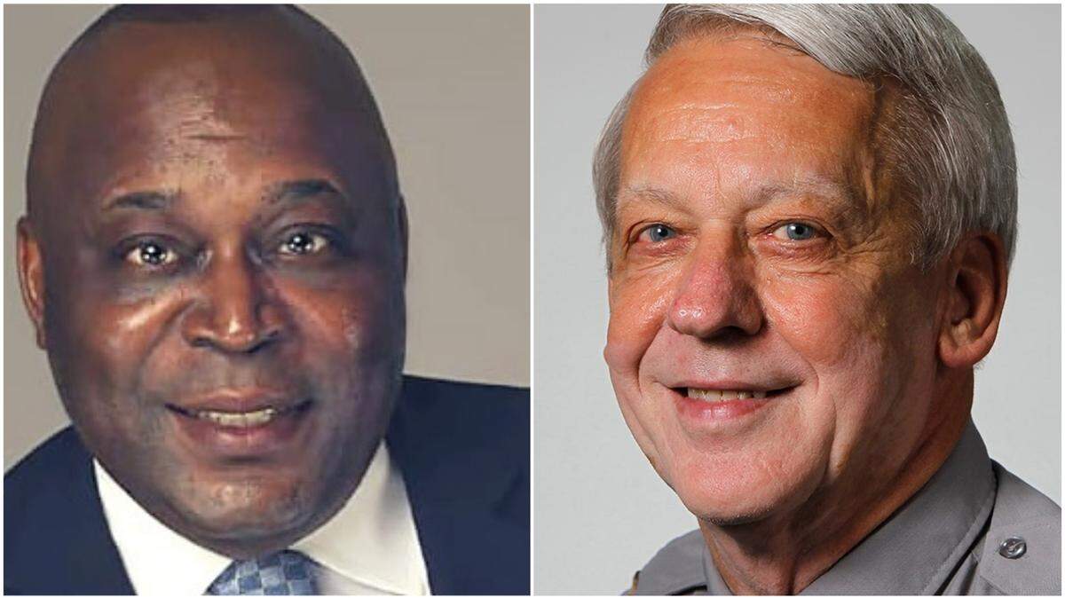 Gerald M. Baker, left, and Donnie Harrison