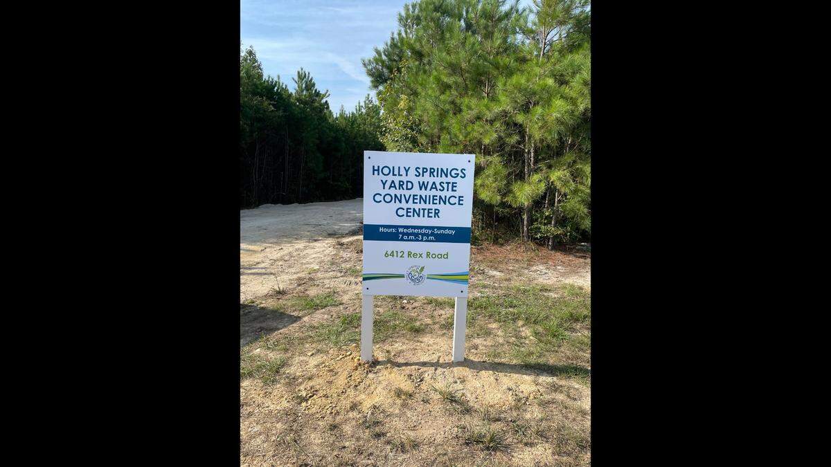 Holly Springs residents must show proof of residency, such as a driver’s license or utility bill, to use the yard waste convenience center. 
