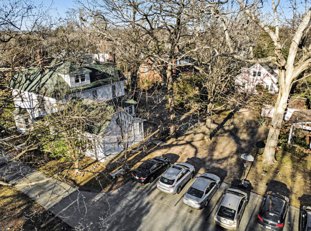 Aerial photo of McCauley Commons in Chapel Hill.