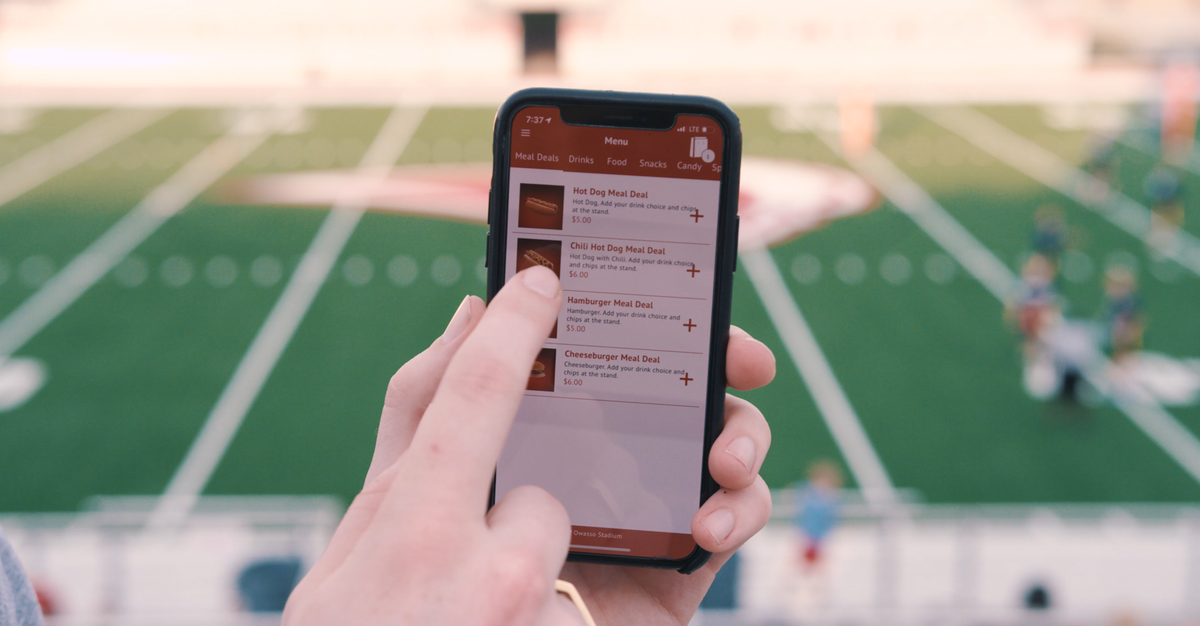 UNC-Chapel Hill fans can order food, drinks and beer to their seats at Tar Heel games through the FanFood app.
