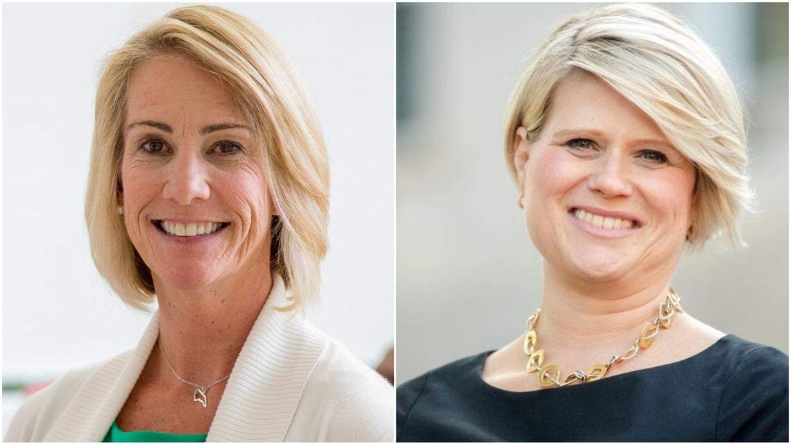 From left to right, Democrat Jen Mangrum is running against Republican Catherine Truitt in 2020 to become North Carolina Superintendent of Public Instruction.