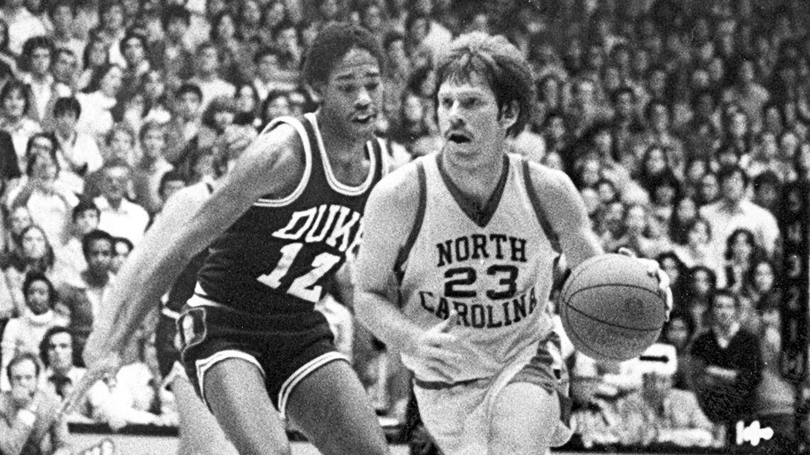 UNC guard Ged Doughton in action during the 1978-79 season for the Tar Heels. Doughton wore the No. 23 that went on to be made famous by Michael Jordan.