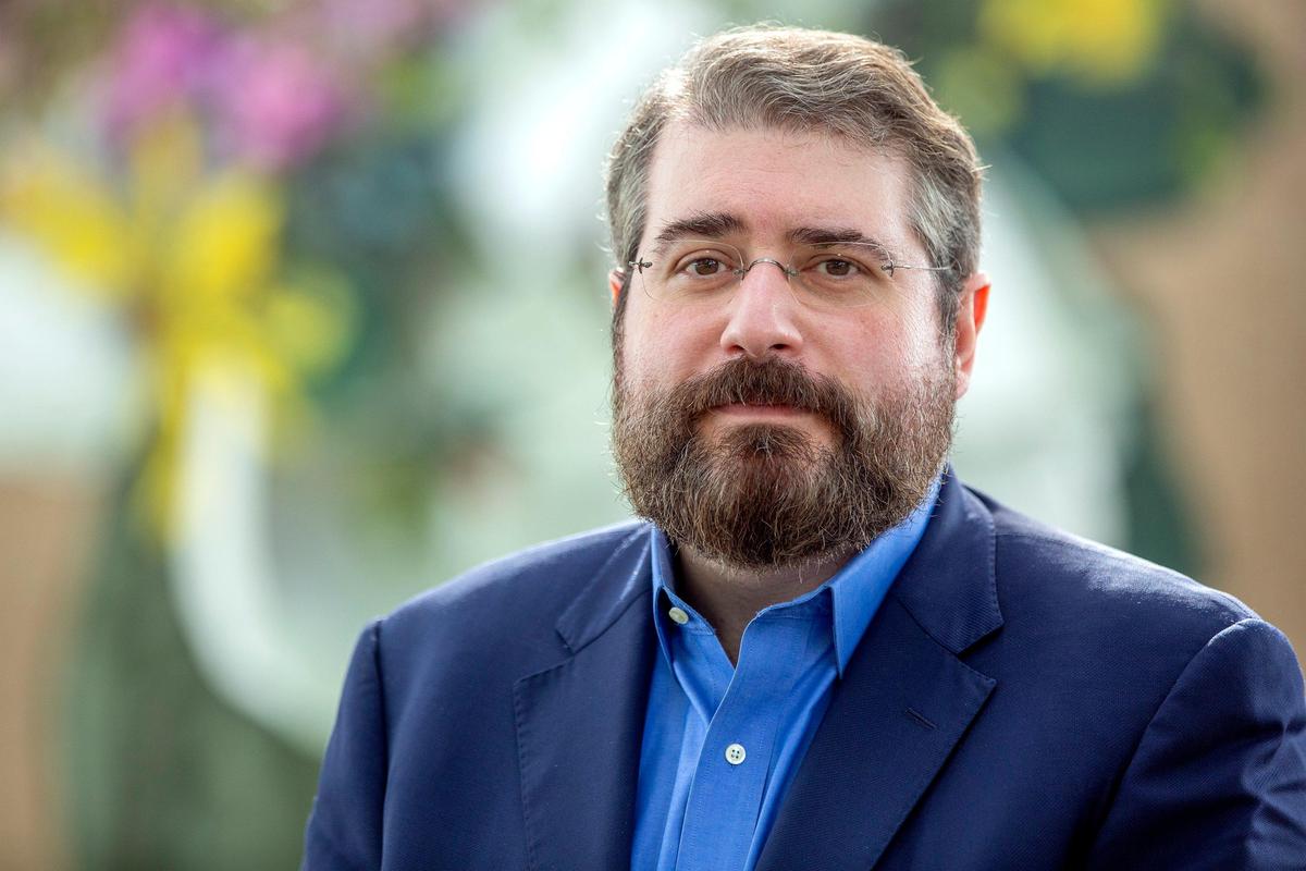 Igor Jablokov, now CEO and founder of Pryon, and formerly founder of Yap which was sold to Amazon and used in its Alexa smart speaker technology, stands for a portrait at the NC Museum of Art on Friday, Aug. 2, 2019, in Raleigh, NC.