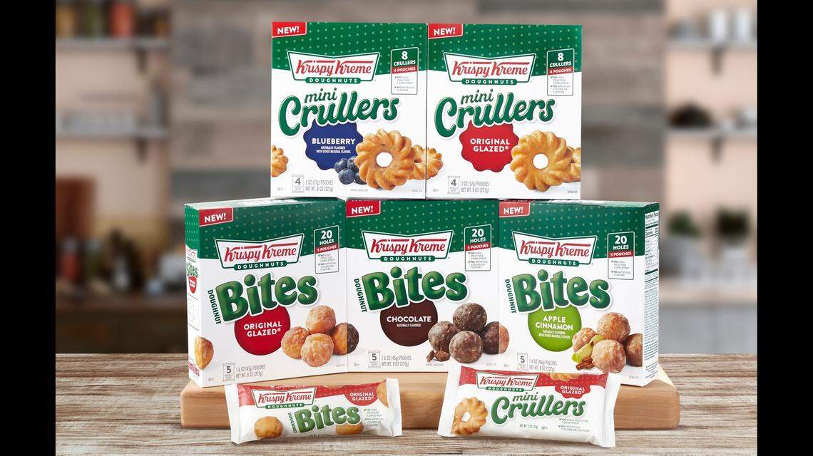 Krispy Kreme has partnered with Walmart to bring two new packaged doughnut products to snack aisles across the country.