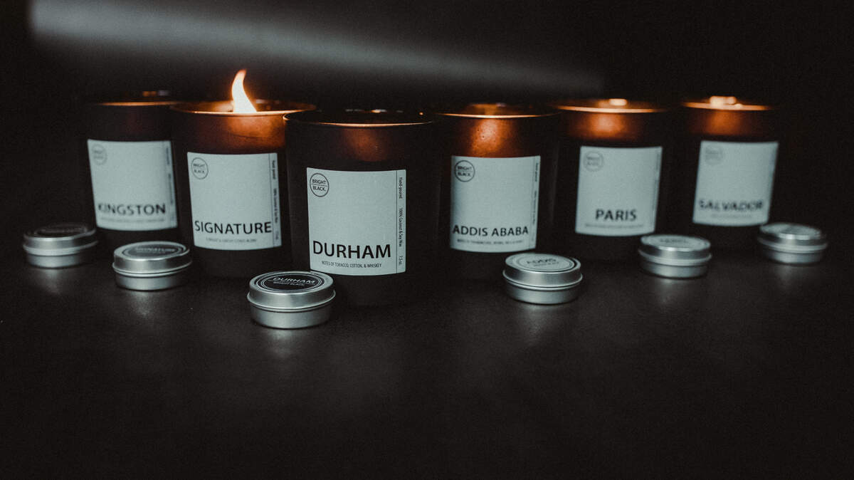 Bright Black has made a set of candles that invoke cities from around the world that are important to the Black Diaspora.