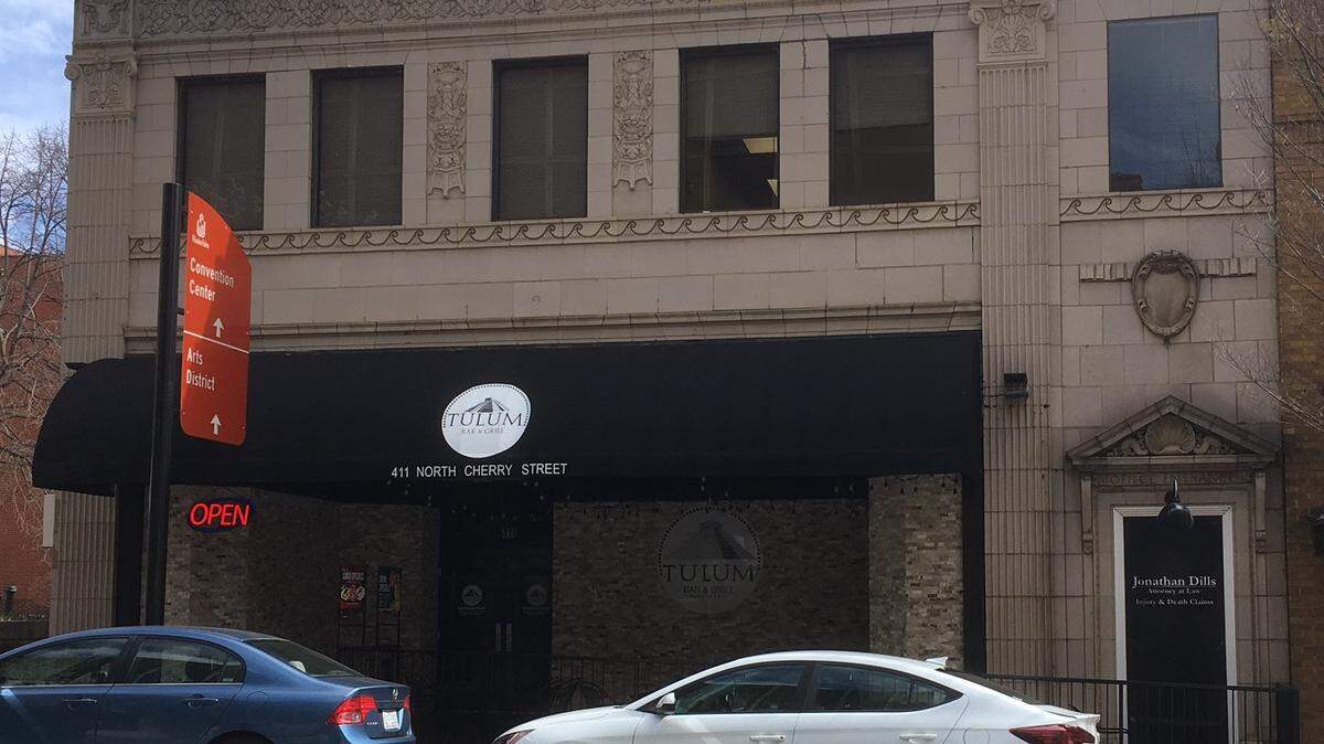 The state Office of Administrative Hearings is paying rent to Administrative Law Judge Jonathan Dills for his office space in a building he owns in downtown Winston-Salem. The entrance to his office is on the right.