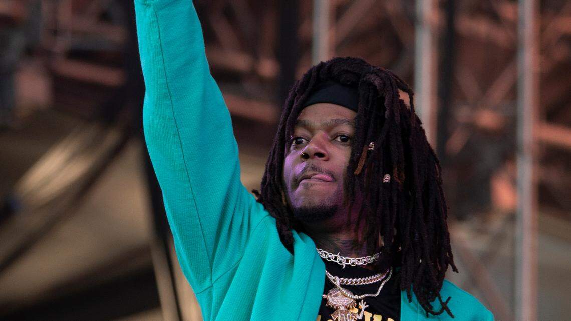 J.I.D. performs at the Dreamville Festival in Raleigh, N.C., Sunday, April 2, 2023.