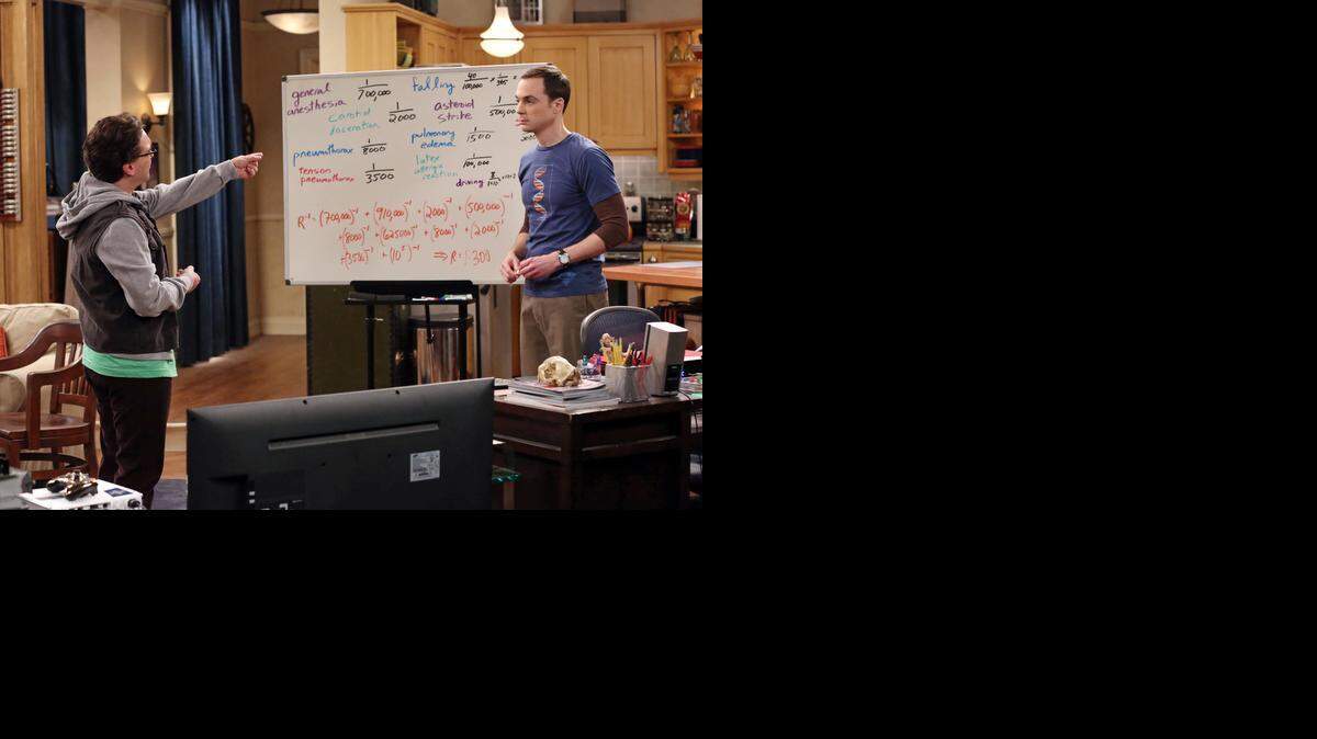 When Leonard (Johnny Galecki, left) gets minor surgery on his nose, Sheldon (Jim Parsons, right) is the one in need of sympathy, on “The Big Bang Theory.”