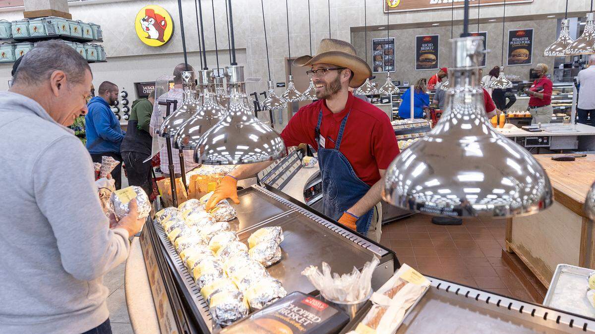 Sliced brisket sandwiches are a popular item at Buc-ee’s in Florence, SC. Buc-ee’s is the world’s largest convenience store, a Texas-born phenomenon with a cult-like following.