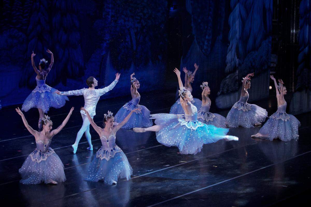 Dancers perform in Carolina Ballet’s production of “The Nutcracker.”