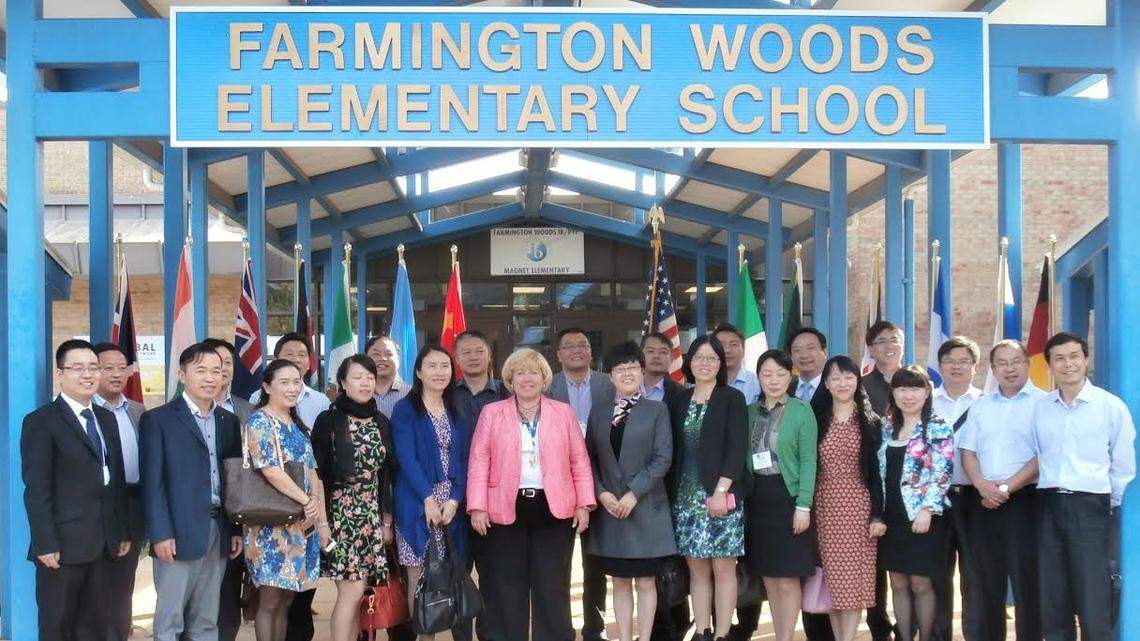 Farmington Woods Elementary School of Cary hosted 24 visiting principals from the Jiangsu Province of China in 2014.
Budget ID: